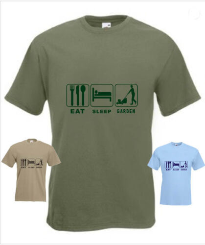 Comer dormir Jardinero divertida camiseta en Cualquier Tamaño 