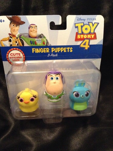 Disney Pixar Toy Story 4 Finger Puppets 3 Pack Ducky Buzz Lightyear Bunny NIP