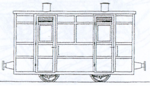 Dundas Models DM67 Victorian 2 Compartment Panelled 4 Wheel Coach Kit OO9 Gauge 