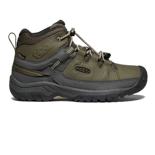 Keen Jungen Targhee Mid Wasserdicht Wanderschuhe Trekking Schuhe Braun