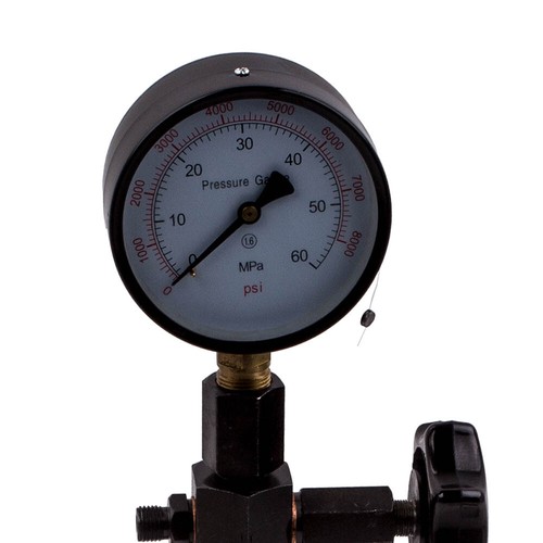 Diesel Injector Nozzle Tester Fuel Pop Pressure Tester with Dual Bar//PSI Gauge