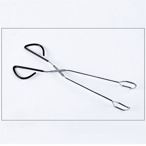 1x Scissor Shaped Food Tongs Kitchen Cooking Bread Serving Clamp BBQ Buffet Clip