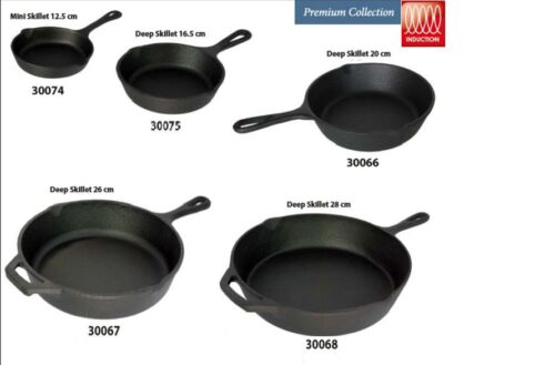 PRE-SEASONED CAST IRON FRYING PAN //SIZZLERFOR HEALTHY COOKING HOT SERVING DISH