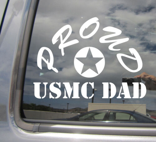 Father Car Laptop Bumper Window Vinyl Decal Sticker 09051 Proud USMC Dad