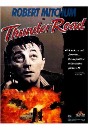 THUNDER ROAD Movie POSTER 27x40 Robert Mitchum Jacques Aubuchon Gene Barry Keely