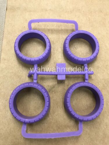 Tamiya 10006554 1//32 Mini 4WD Purple Tires