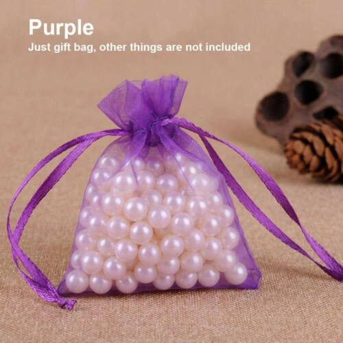 100Pcs Large Organza Gift Bags Wedding Party Favour Xmas Jewellery Candy Pouches