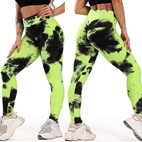 Details about / Womens Tie Dyed Yoga Pants Butt Lift Yoga Leggings Workout Fitness Trousers GYM