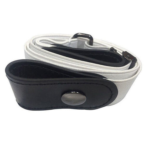 Unisex Elastic Belt Buckle-Free Invisible Adjustable Waist Belt Waistband *Decor 
