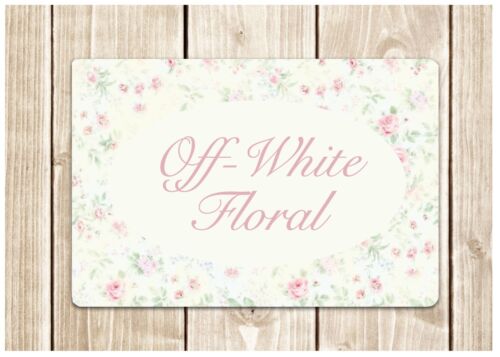 WOOD CUSTOM-MADE DOOR SIGN Personalise Blank Floral Cottage Chic House Plaque