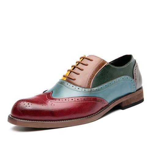 Details about   38-48 Mens Dress Formal Business Shoes Oxfords Wing Tip Carved Work Office New L 