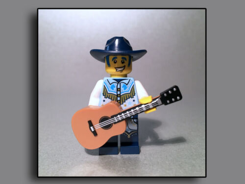 Musiker Country Sänger Gitarre Cowboy City Lego Figuren 