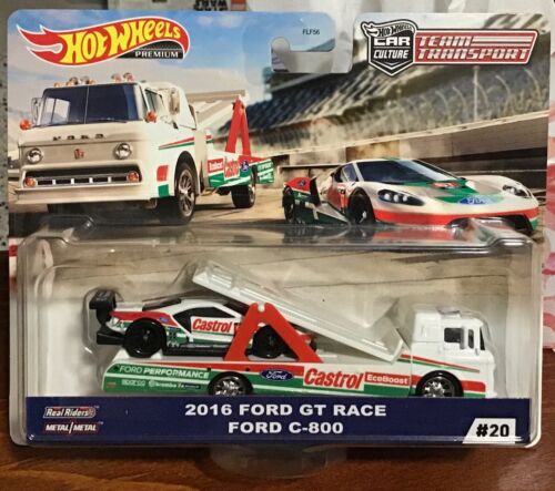 Hot Wheels Car Culture Team Transport 2016 Ford GT Race Ford C-800 Case H 2020