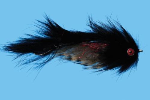 1 Sculpin "The One" Black Size #4 Articulated Streamer Solitude Fly Co