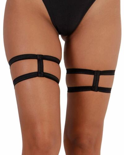 Details about  &nbsp;iHeartRaves Women&#039;s Strappy Caged Body Harness Leg Garters
