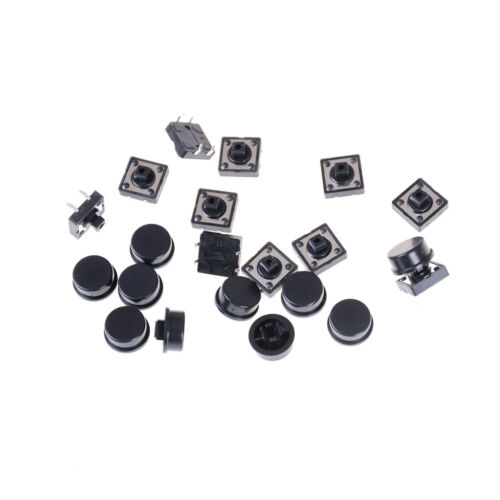 10pcs Momentary Tact Tactile Push Button Switch 12x12x12mm 4 Pin Cap BRPCJIC