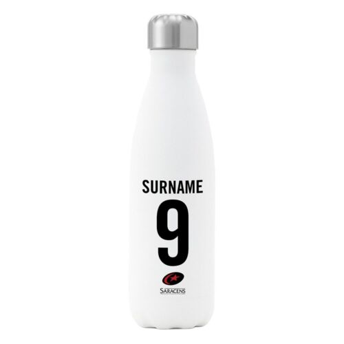 BACK OF SHIRT Saracens Personalised Insulated Water Bottle