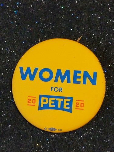 PETE BUTTIGIEG Official 2020 President 2/" Logo Campaign Pin Button Women Pete