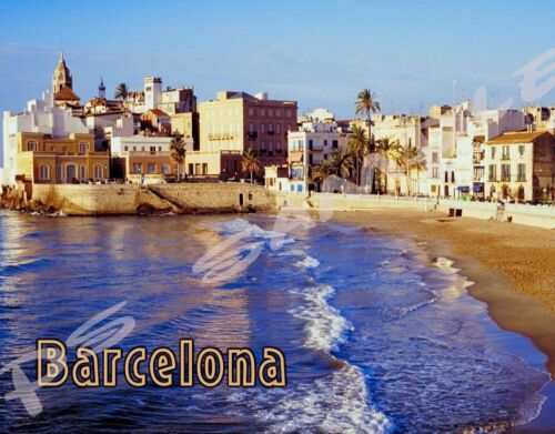 BARCELONA 1 - Travel Souvenir Flexible Fridge Magnet day Spain 
