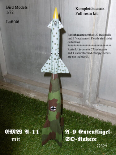 EMW A-11 mit A-9 Entenflügel-SO-Rakete   1//72 Bird Models Resinbausatz//resin kit