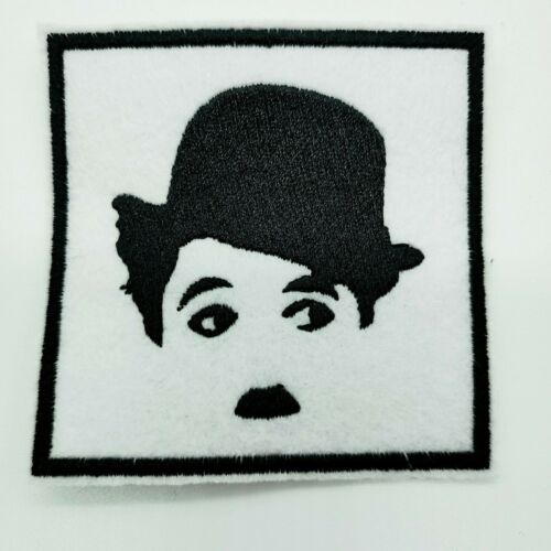 CHARLIE CHAPLIN Embroidered Iron On Patch 3 /" X 3 /" MOVIES THE TRAMP ACTOR