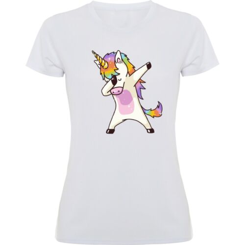 Maglietta t-shirt bambina unicorno Dab Dance donna bambino 