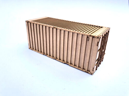 20ft SHIPPING CONTAINER LASER CUT KIT OO SCALE 1:76 MODEL RAILWAY LX180-OO 