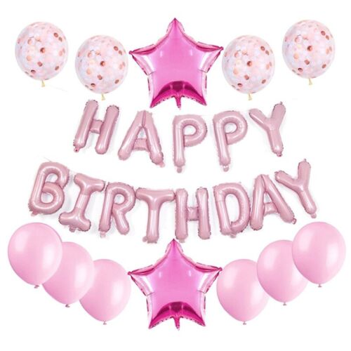 Happy Birthday Luftballons Set Baby Jungen Mädchen Party Anbietern Geburtstag