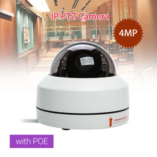 4MP IP PTZ Camera HD 1080P Speed Onvif IR Dome Outdoor PoE Night Vision Audio