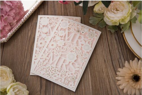 Details about   Personalized Printing Wedding Invitation Card With Envelopes Seals Custom White 