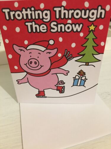 NEW UK SELECTION M&S LAST STOCK Genuine Percy Pig Christmas Card 