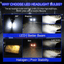 4x Combo 9005+9006 Mini LED Headlight Bulbs Conversion Kit High Low Beam 6000K