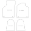 TT Roadster Mk1 99-06 Perfect Fit Grey Carpet Car Floor Mats Set for Audi TT