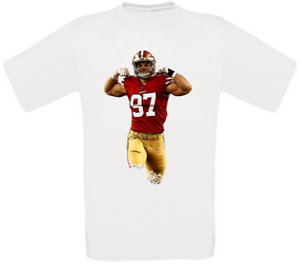 Nick Bosa San Francisco Football T-Shirt Toutes Tailles Neuf 