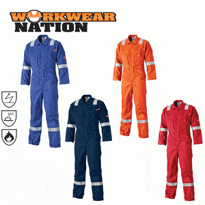 Dickies Pyrovatex Antistatic Coverall Flame Retardant Various Colours Overall