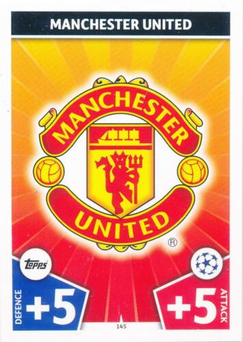 Match Attax Champions League 17/18-145-Club Logo-Manchester United 