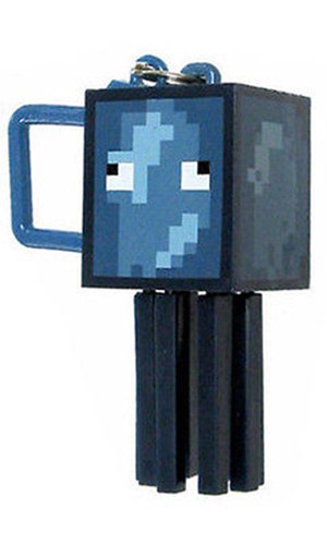 Minecraft Series 2 CALAMARI 3D Portachiavi Portachiavi Borsa STAFFE miniera Craft TOY FIGURE