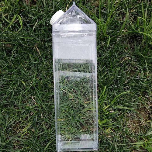 Transparent Milk Water Bottle Drinkware Outdoor Tour Leakproof Milk Water Bottle
