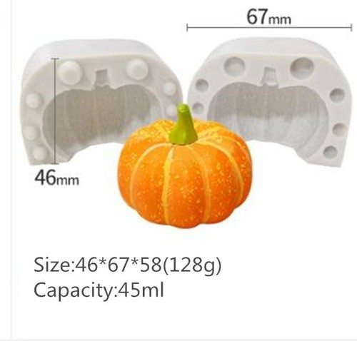 DIY Pumpkin Silicone Fondant Sugar Candy Cake Decor Mold Chocolate Baking Mould