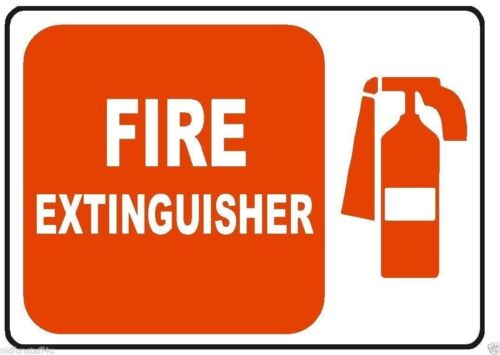 Fire Extinguisher Sticker Home Work Safety Business Sign Decal Label D244