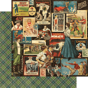 Big score Graphic 45 2 sheets Good ol/' sport collection double sided