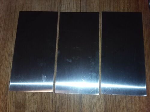 16 Gauge #4 Polished Stainless Steel 304 6/"×12/" Set of 3 pcs