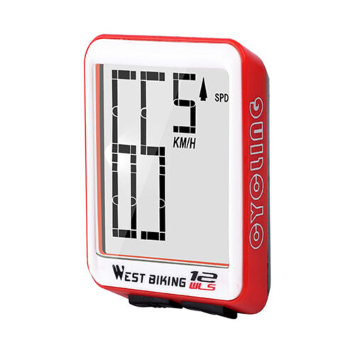 Waterproof Wireless LCD Bike Computer MTB Bicycle Speedometer Odometer Backlight