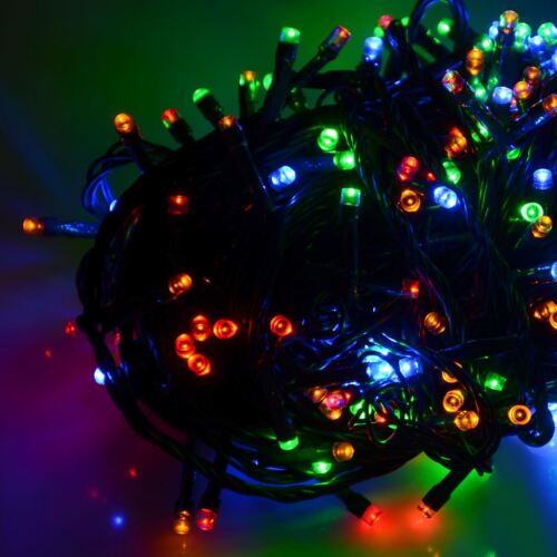 Battery Operated Chasing LED Lights String With Timer Indoor Outdoor Christmas