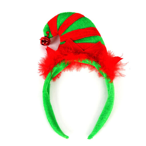 Christmas Girls Headband Santa Elf Reindeer Xmas Party Hairband Fancy Headwear 