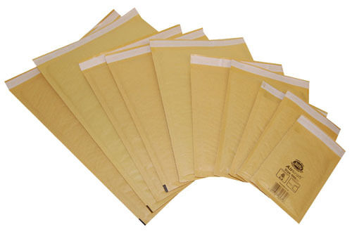 50 Large Gold Jiffy Bubble Lined Bags Envelopes JL7 340mm x 445mm 