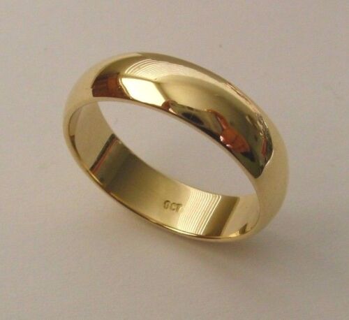6 mm GENUINE 9K 9ct SOLID GOLD WEDDING BAND RING Size  N/7 to Z+2/14 