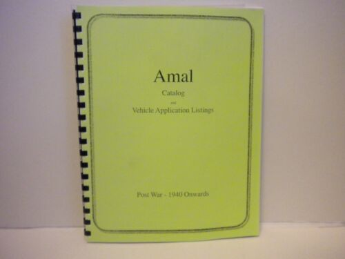 British Amal Carburetor Catalog 1940-1987