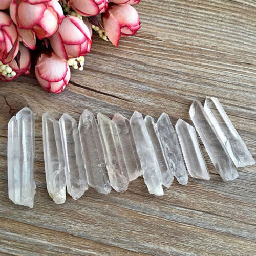New 10Pc Delicate Natural Quartz Wand Specimen Points Scrub Tibet Crystals 3-5cm