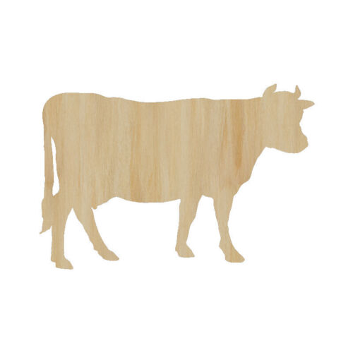 Wood Craft Cutout Dairy Cow Cutout Cow Laser Cut Out Wood Shape Craft Supply 